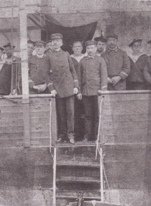 1892 Hendaye . à bord du Javelot