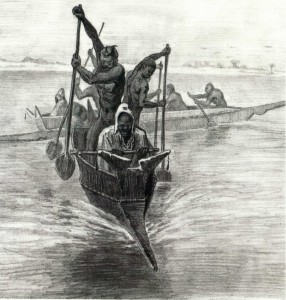 Dakar – Avril 1874 – Pirogues dans la baie - JX 1953