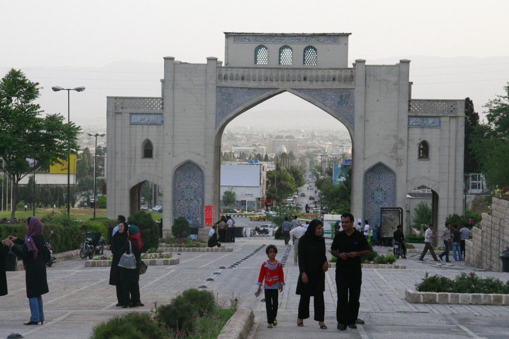 A Shiraz, porte sous laquelle loti est passé pour aller à Ispahan