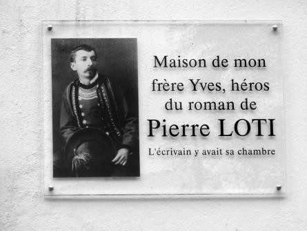 Pierre Loti costumé Breton - plaque maison-chambre