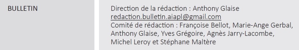 Comité rédaction 2025