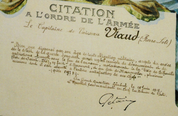 Citation Pétain 1918