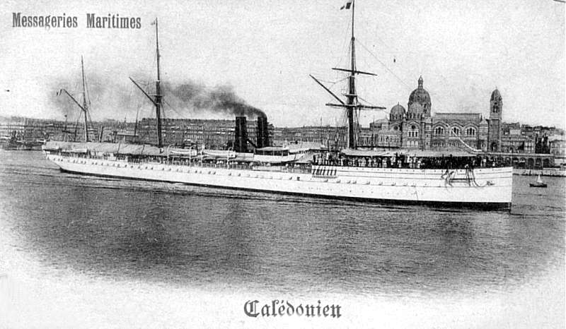 Le Calédonien à Marseille entre 1895 et 1903-Photo Collection P.Ramona