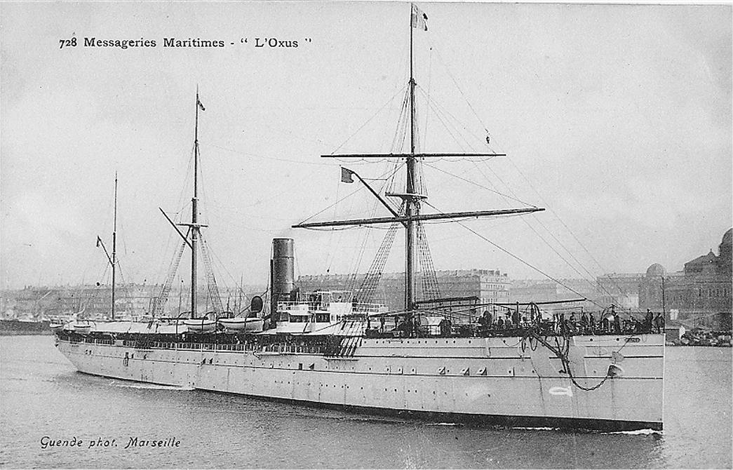 l'Oxus à La Joliette à Marseille entre 1895 et 1905-Photo Collection P.Ramona