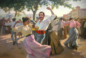 D'après un tableau de Ribera (1900) au Musée basque