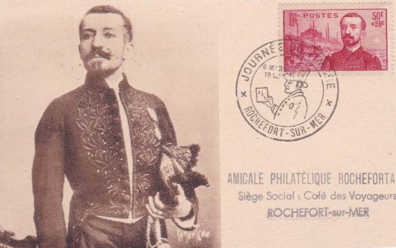 Loti timbre 1937 Amicale philatélique Rochefort