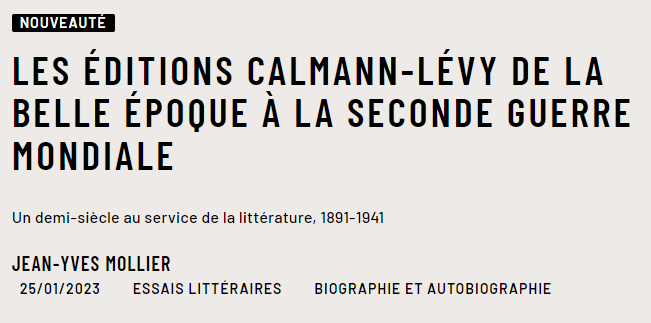 2-Editions Calmann-Lévy
