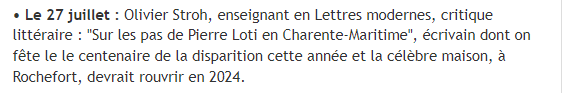 3-Conf. Olivier Stroh, Sur les pas de Pierre Loti en Charente-Maritime 27 juillet 2023